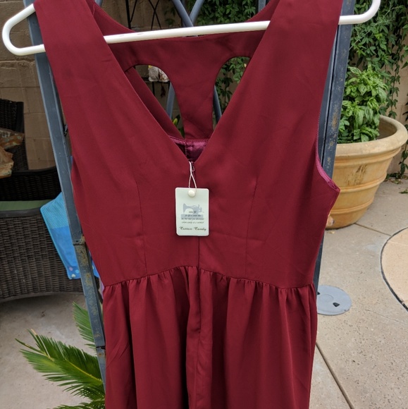 Wine Colored Dress - Picture 2 of 2